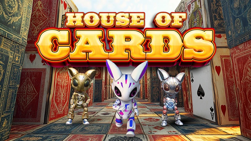 Exscape's house of cards Maze. Play and win with Exscape