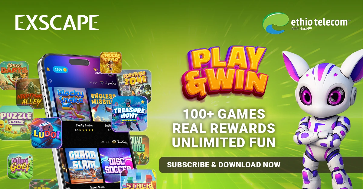 New to Exscape in Ethiopia? Follow this simple 5-step guide to subscribe, download the app, and start playing games to earn real rewards.
