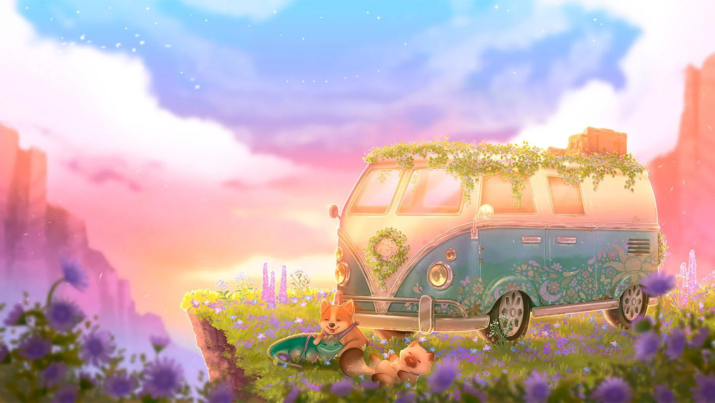 Game Page Featuring Camper Van. Camper Van: Make it Home