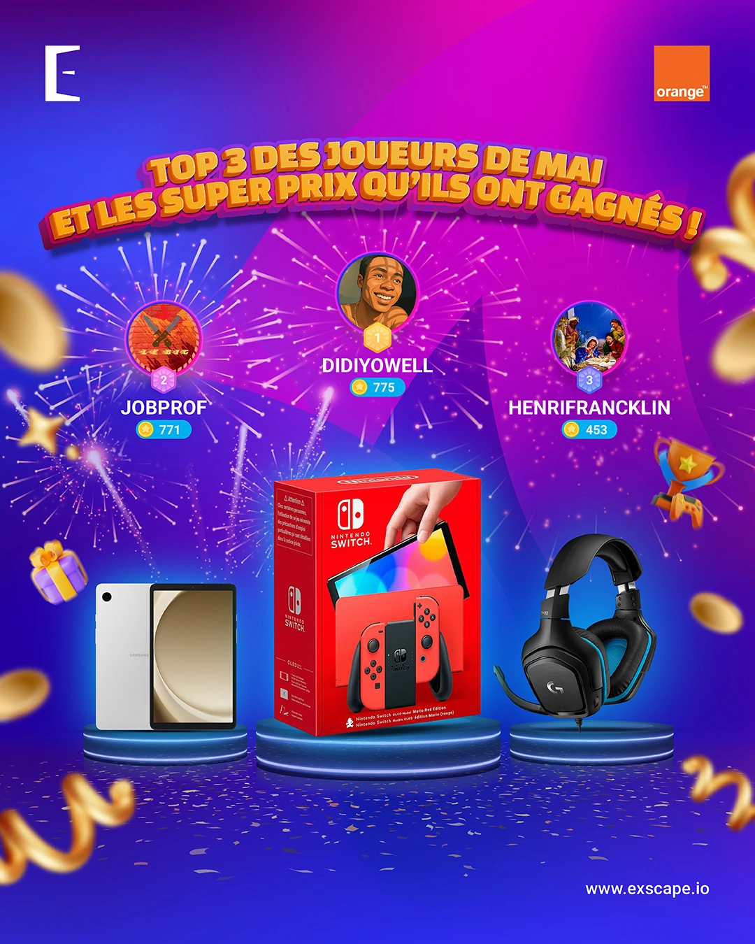 Exscape's monthly winners in Ivory Coast